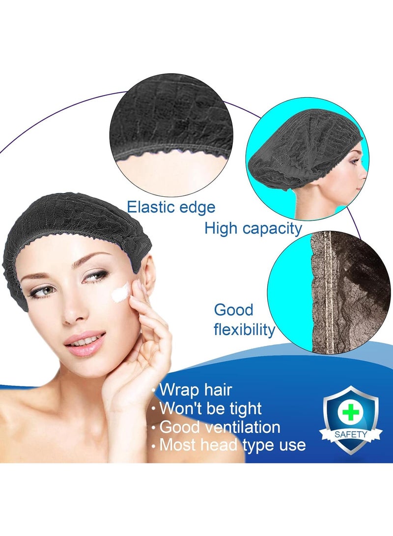 Y&D 100 Piece Disposable Non Woven Strip Dust Proof Anti Hair Loss Headgear  - Image 4