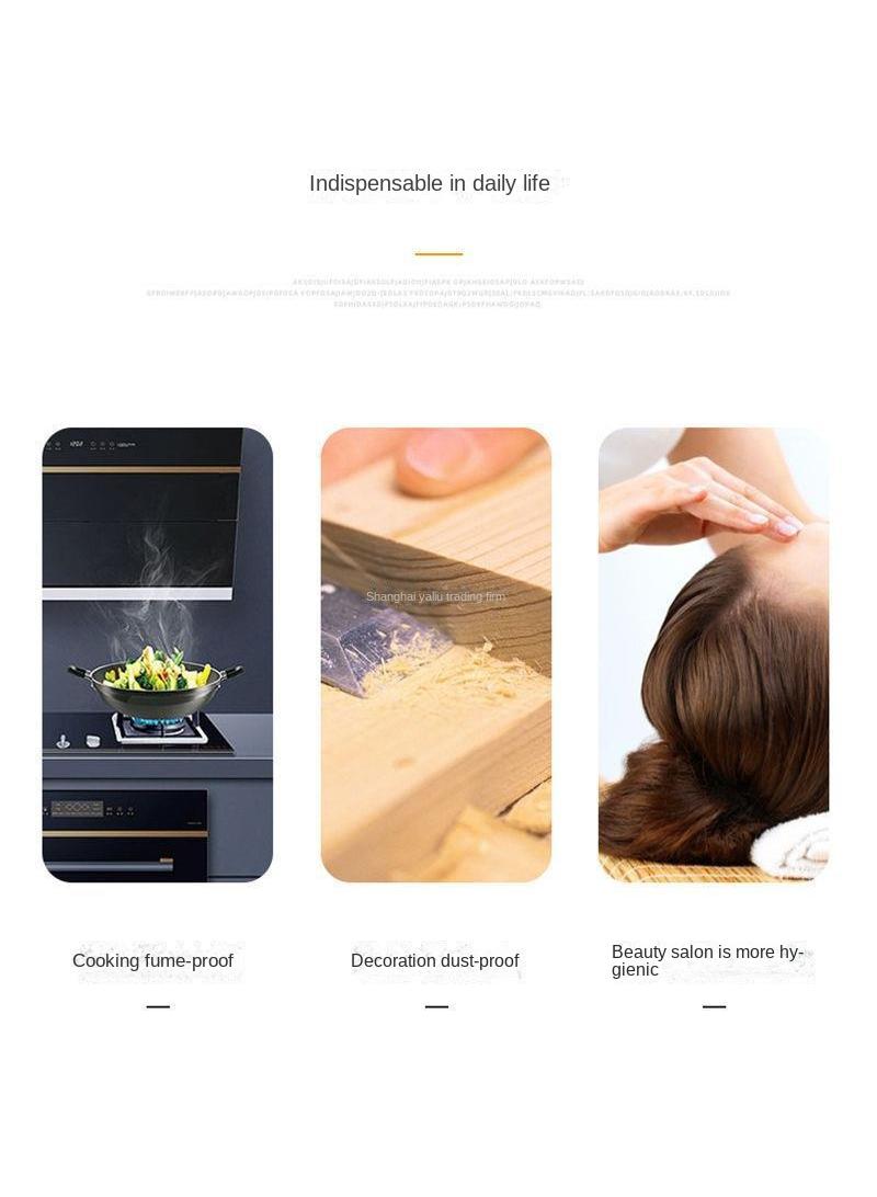 Y&D 100 Piece Disposable Non Woven Strip Dust Proof Anti Hair Loss Headgear  - Image 3