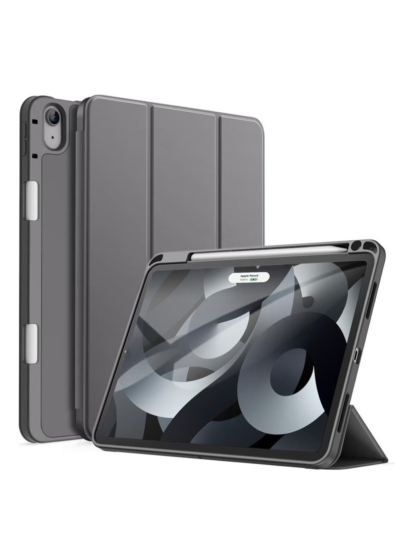 TIGER iPad Air 11-inch M2 2024 6th Generation Case with Pencil Holder, Silicone Magnetic Cover, Slim Tablet Protection for iPad Air 11-inch M2 6th Generation - Image 1