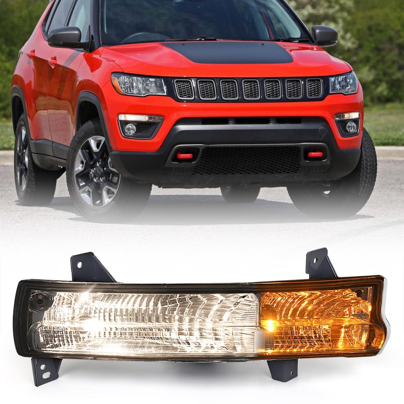 Huray Right Signal Light for Jeep Compass 20172021 Daytime Running Light Parking Lamp OE Replacement Assembly 55112721AB Passenger Side