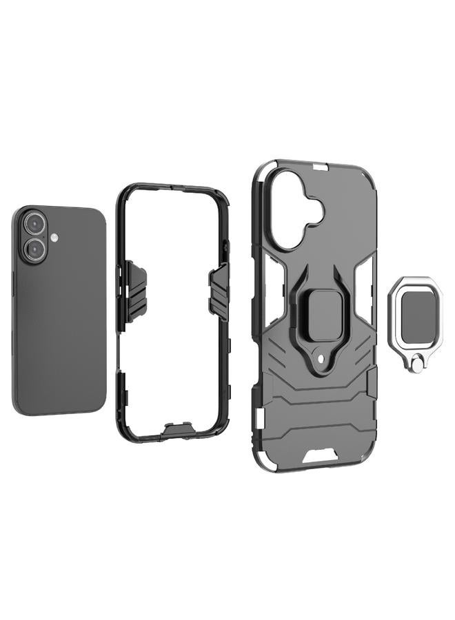 اس-توب جراب هاتف iPhone 16 مقاوم للصدمات مصنوع من مادة البولي يوريثين الحراري + حامل من البولي يوريثين الحراري - Image 4