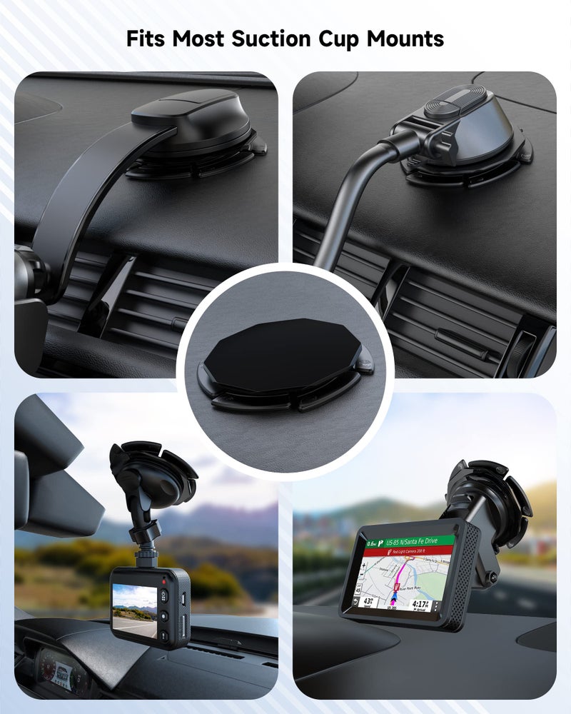 ZEEHOO Dashboard Pad Mounting Disk [Perfect for Curved & Textured Surface] for Wireless Car Charger & Car Phone Mount Holder (80mm-2) - Image 5
