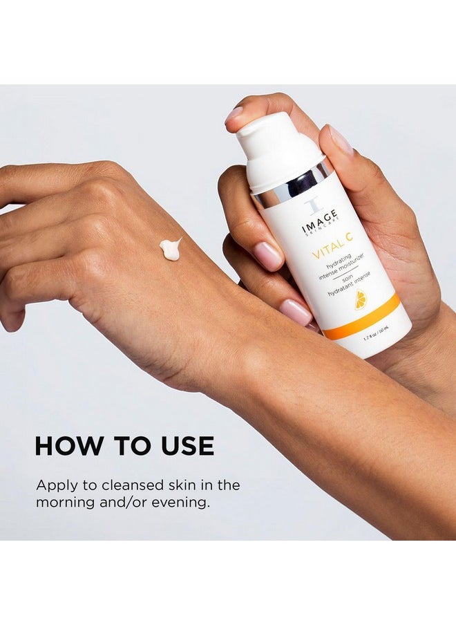 IMAGE SKINCARE IMAGE Skincare, VITAL C Hydrating Intense Moisturizer, Lightweight Face Lotion with Hyaluronic Acid and Shea Butter, for Dry Skin, 1.7 fl oz.  - Image 4