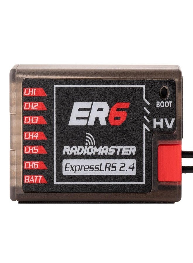Radiomaster ER6 2.4G 6CH 100mw CRSF PWM Receiver for Fixed-Wing Aircraft - Image 1