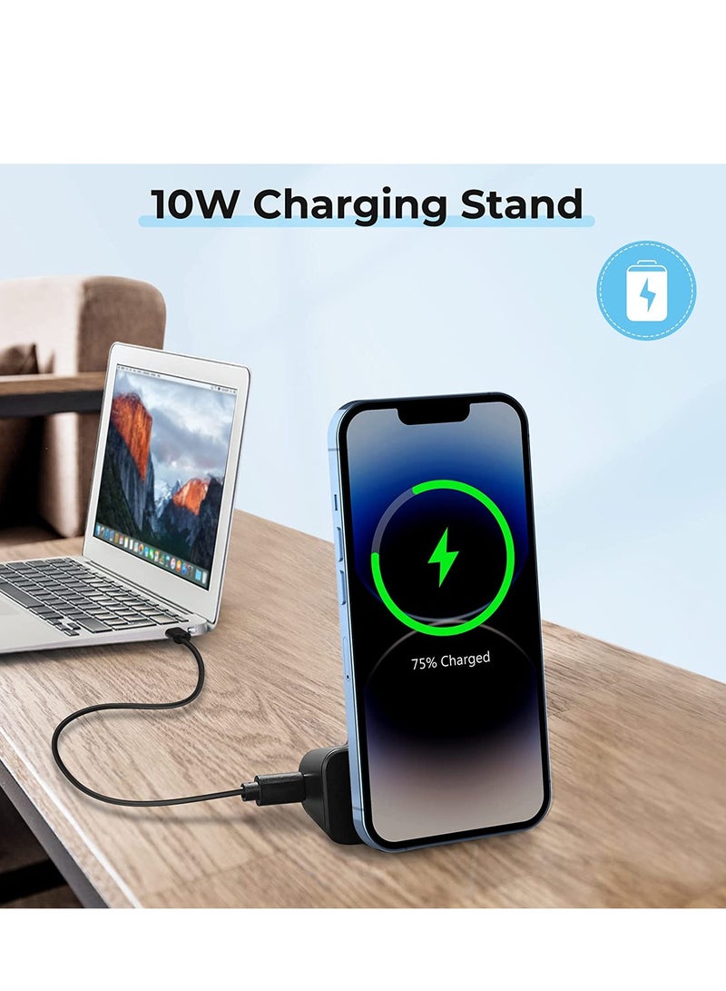 Excefore Magnetic Phone Camera Holder Multifunctional Smartphone Camera Shutter Remote Handle Grip 10W Qi Wireless Charging Stand Bluetooth Remote Control for Video Photo Shooting - Image 4