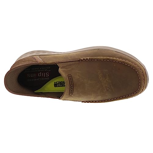 Skechers Men's Parson-Oswin Slip-in Moccasin, Desert, 10 Wide - Image 2