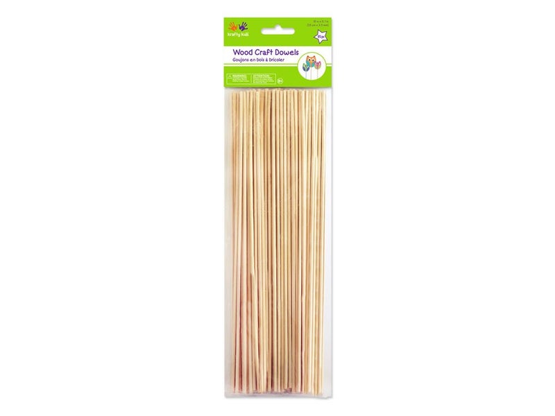 Multicraft Imports Krafty Kids CW554 Craftwood Natural Thin Dowel, 10in by 2.5mm, 85-Piece - Image 3
