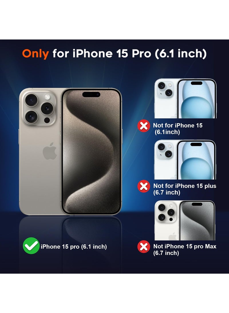 Generic - for iPhone 15 Pro 5G Case,[Compatible with Magsafe][Mil-Grade Drop Protection] Slim Shockproof Translucent Protective Phone Case foriPhone 15 Pro 5G, Green - Image 1