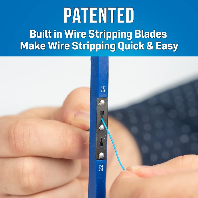 Jonard Tools Jonard WSU-2224 Wrap/Strip/Unwrapping Tool for 22-24 AWG Wire with Built-in Stripper Blade - Image 3