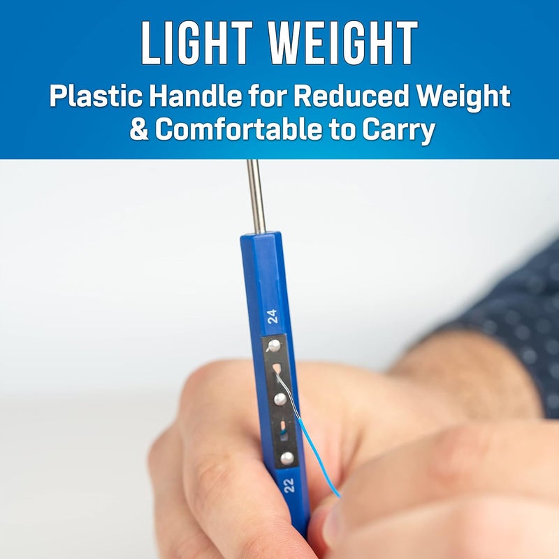 Jonard Tools Jonard WSU-2224 Wrap/Strip/Unwrapping Tool for 22-24 AWG Wire with Built-in Stripper Blade - Image 4