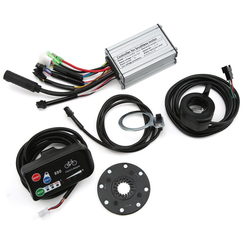 Electric Bicycle 36V/48V 15A Square Wave Controller with LED880 Display Kit for 250W Brushless Motor - Image 5