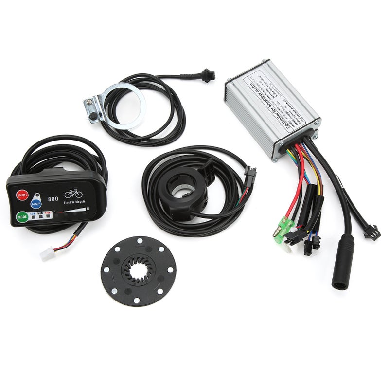 Electric Bicycle 36V/48V 15A Square Wave Controller with LED880 Display Kit for 250W Brushless Motor - Image 2