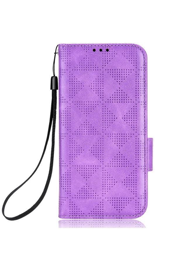 S-TOP Case For OPPO A17 Symmetrical Triangle Leather Phone Case - Image 2