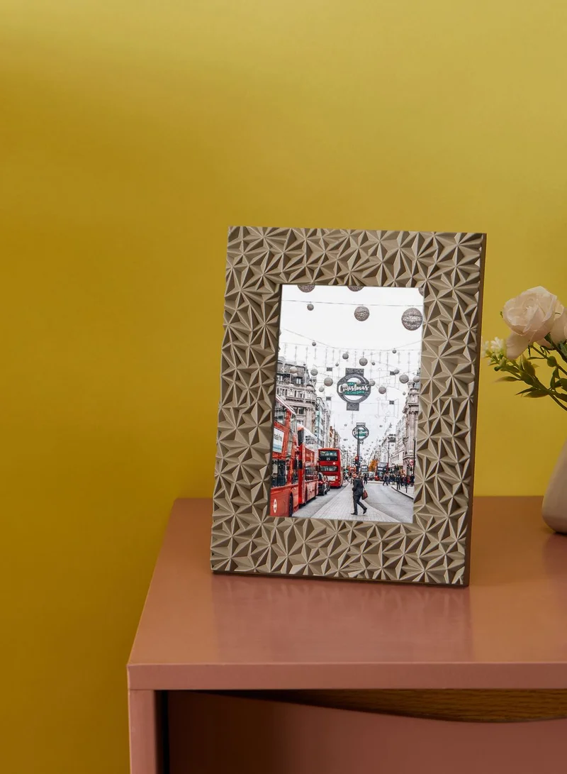 Premier Grey Geo Photo Frame 4 X 6In
