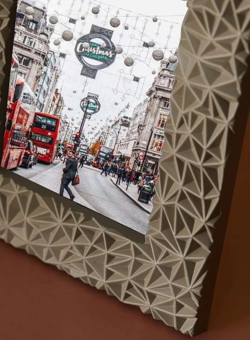 Premier Grey Geo Photo Frame 4 X 6In