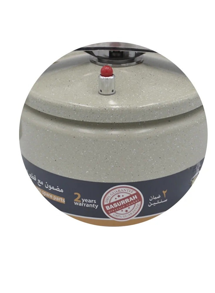 4 Liters / 5 Liters / 7 Liters / 9 Liters / 11 LitersNone Pressure Cooker Made Of Granite And Aluminum From Basurrah, Pistachio Color / 4 Liters / 5 Liters / 7 Liters / 9 Liters / 11 Liters Pistachio - Image 2