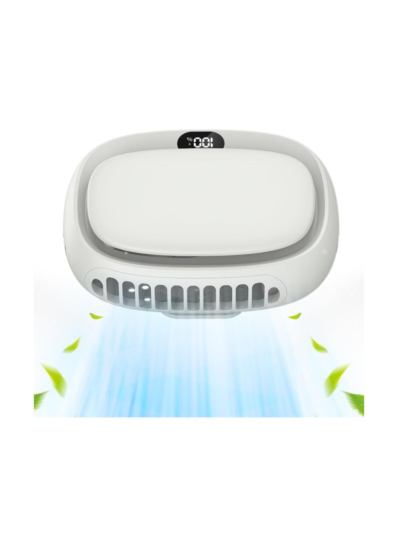 SYOSI Portable Mini Fan, Portable Powerful Battery Neck Fan, Cooling Waist Clip Fan, Cordless Wearable Fan Mini Cooler Fan Camping Fan for Outdoor Travel Office, Personal Eyelash Fan (1800mAh)  - Image 1