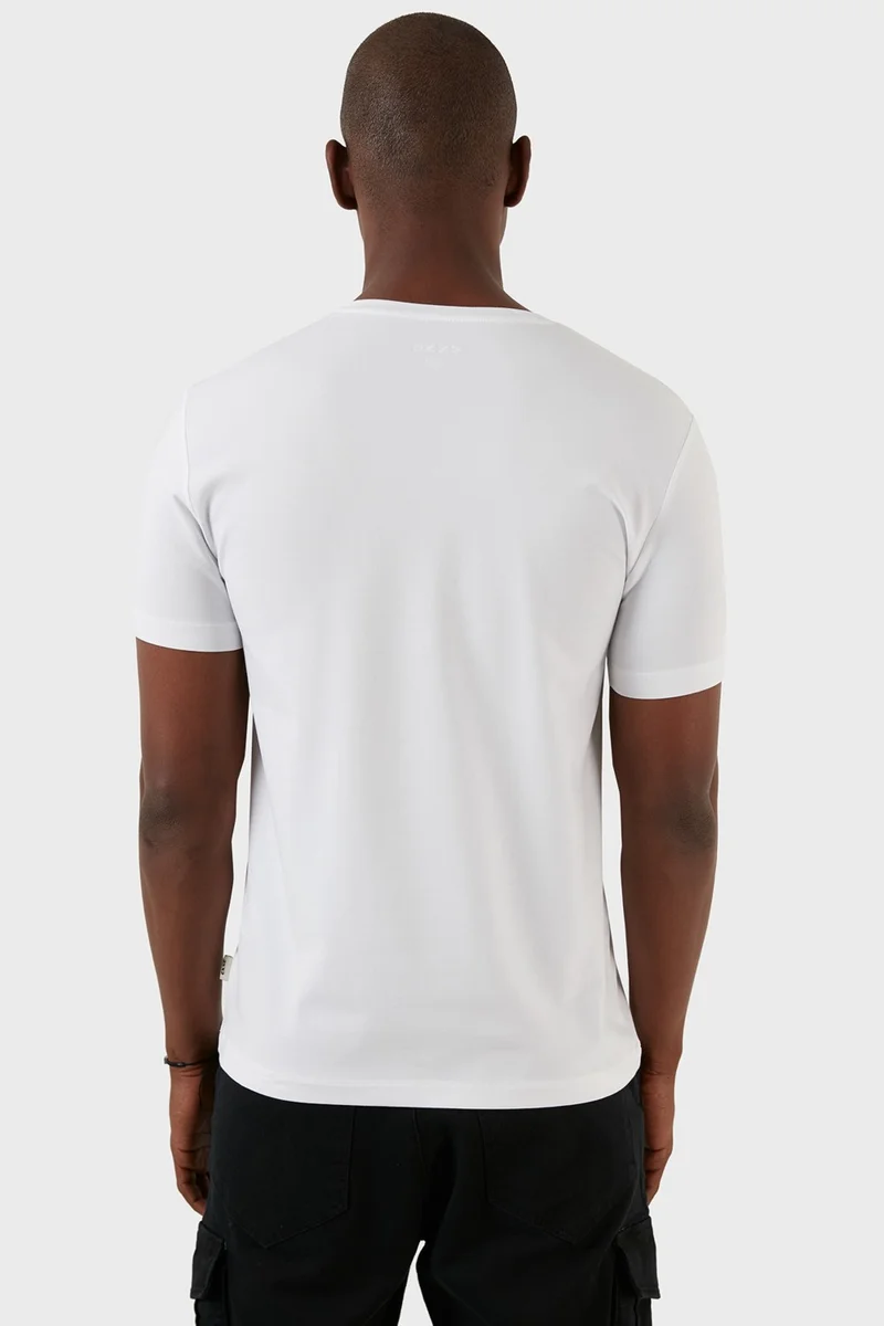 Exxe Cotton Regular Fit V-Neck Basic T Shirt Men's T Shirt MODJ000V