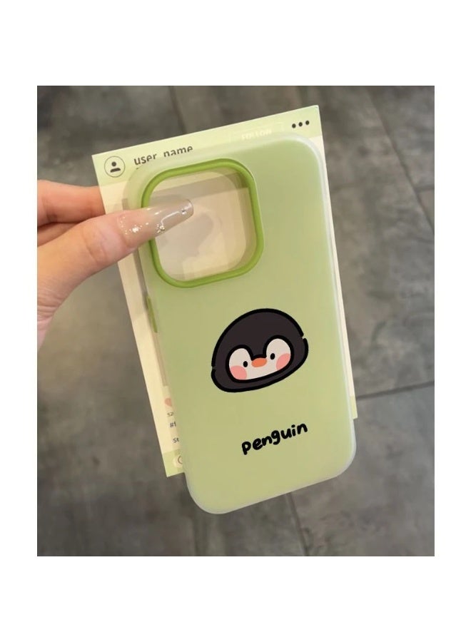 NIBEMINENT Cartoon Little Animals Protective TPU Case Cover For iPhone 15 Pro Max, Green