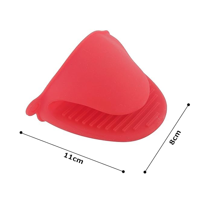 VIDORA VIDORA Oven Mittens 1 Pair Silicone Baking Gloves Finger Mitts Grips Heat Resistant Pot Holders Silicon Holder for Kitchen Kitchen Hot Pot Holder Vessel Holder  - Image 2