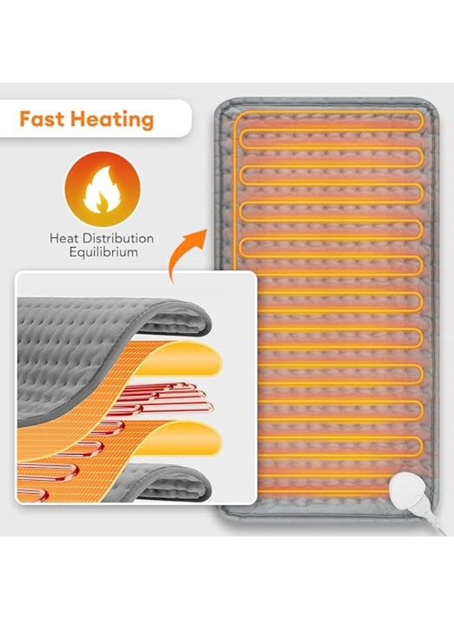 Premium Microfiber Electric Heating Pad with Advanced Digital Control – Therapeutic Warming Pad for Back, Neck & Shoulder Relief – 9 Heat Levels & 4 Timer Settings – Safe Auto Shut-Off & Machine Washable - Image 2