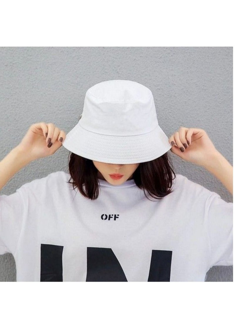 Generic Unisex deep cotton foldable bucket hat with rings  - Image 2