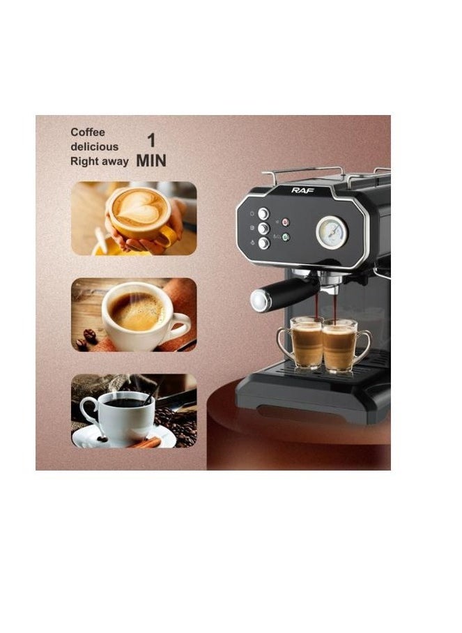 Coffee maker machine - R.104B - black - 1.8 liters - RAF - 850 watts