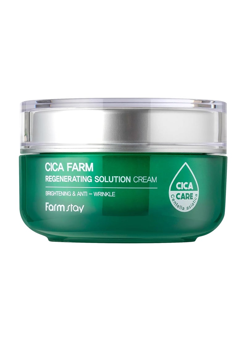 FARMSTAY - FARMSTAY Cica Farm Regenerating Solution Cream  Face Moisturizer  Moisturizer Face Cream Reduces Wrinkles  169 oz - Image 1