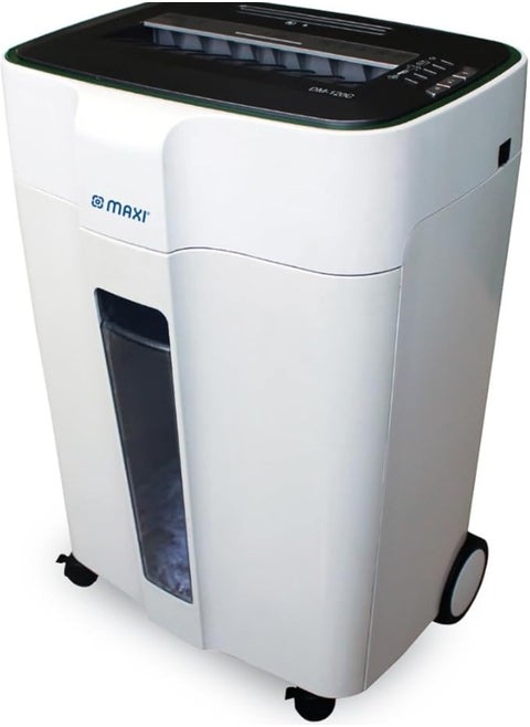 Maxi Cross Cut Shredder 120C 12 Sheets, Micro cut to shred paper and staples.