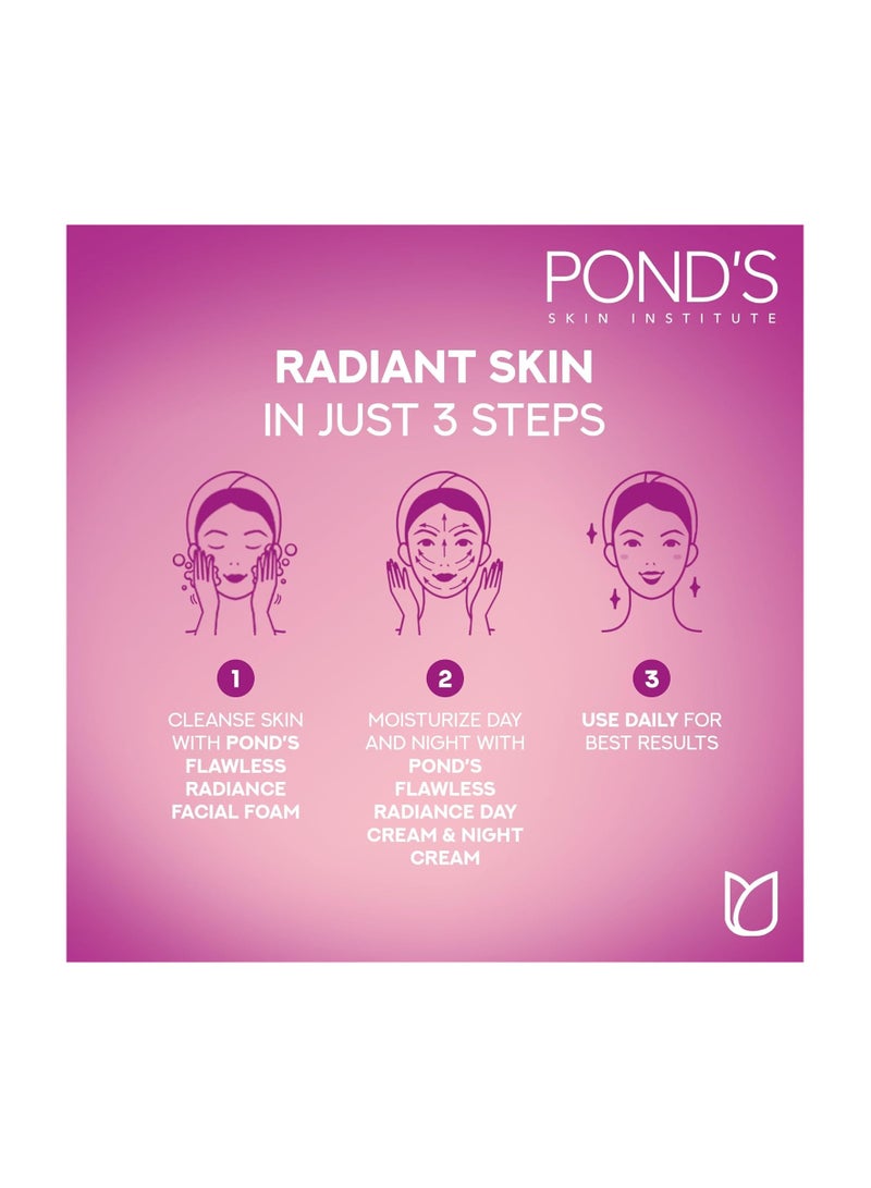 PONDS Flawless Radiance Even Tone Facial Foam,with Niacinamide and Vitamin E,100g - Image 5