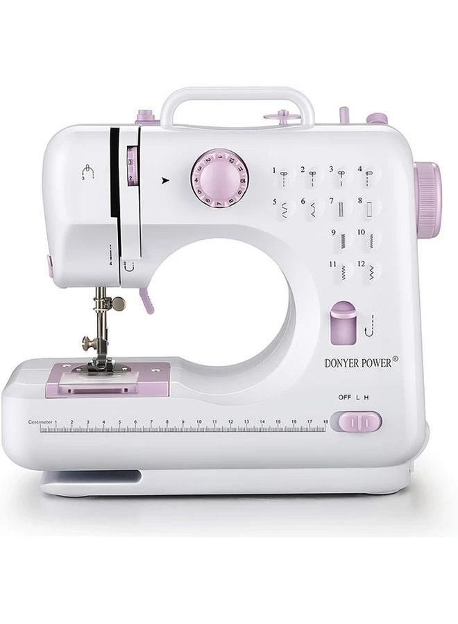 White Versatile Sewing Machine For Clothing Curtains Pillows Crafts US Plug 110 130V - Image 5