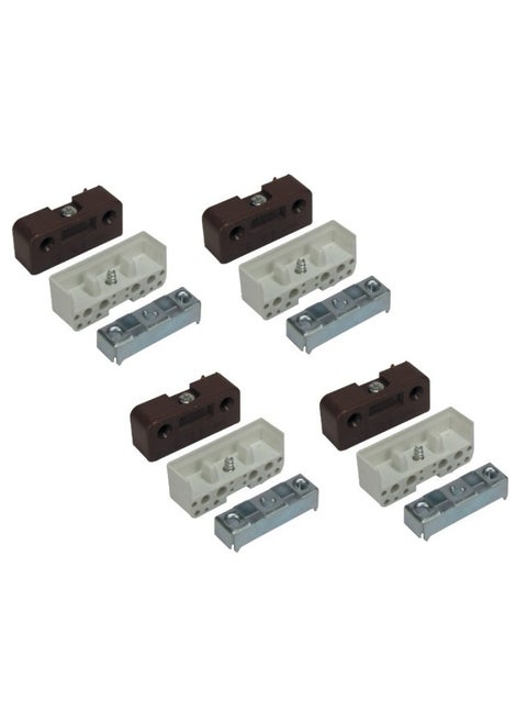 Pack Of 8 Heavy Duty Multipurpose Knockdown Fitting Jointing Connector For Use In Furniture Cupboard Fitting Screw Type 231 White