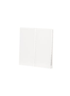 Donmarco 2 Gang 1 Way Switch – Ultra Thin Glass, Modern & Durable, Fire-Resistant Electric Switch, 15-Year Warranty, Wall Switch for Home and Office (Matt White)  - Image 3