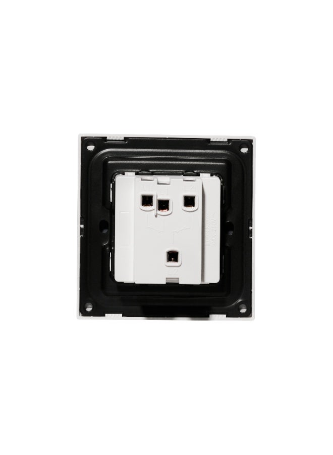 Donmarco 2 Gang 1 Way Switch – Ultra Thin Glass, Modern & Durable, Fire-Resistant Electric Switch, 15-Year Warranty, Wall Switch for Home and Office (Matt White) - Image 4