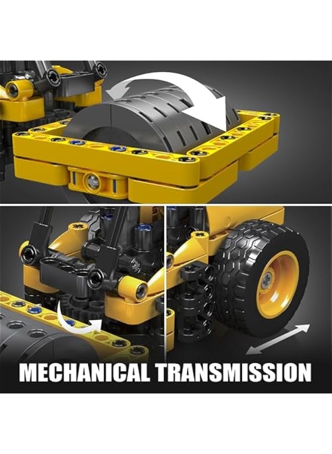 Loquat City Road Roller Building Sets for Kids, Mini Excavator Cars Building Blocks Toys Sets,Ideal Gift Educational Engineering STEM Toys for Boys and Girls （223 Pcs - Image 4