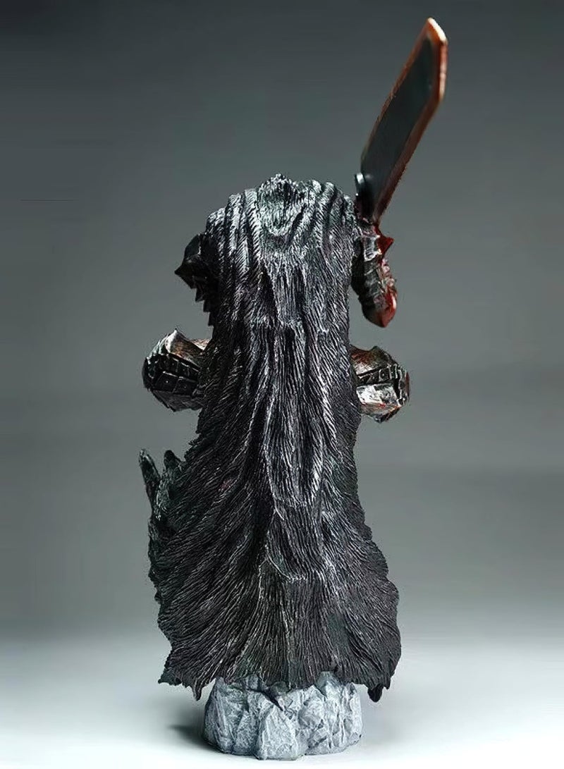 general Anime Guts Figure Battle Version Damaged Action PVC Black Swordsman Change Face Model Statue Toy Office Collections Decorations Gift - Image 3