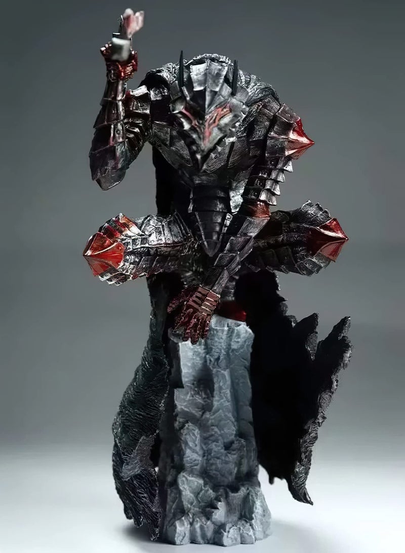 general Anime Guts Figure Battle Version Damaged Action PVC Black Swordsman Change Face Model Statue Toy Office Collections Decorations Gift - Image 2