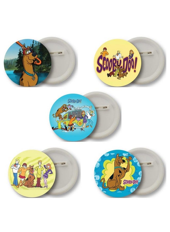 D2C 90's Cartoon Scooby doo! Badges, Multicolor, 5+ Years, Pack of 5 D2 - Image 1