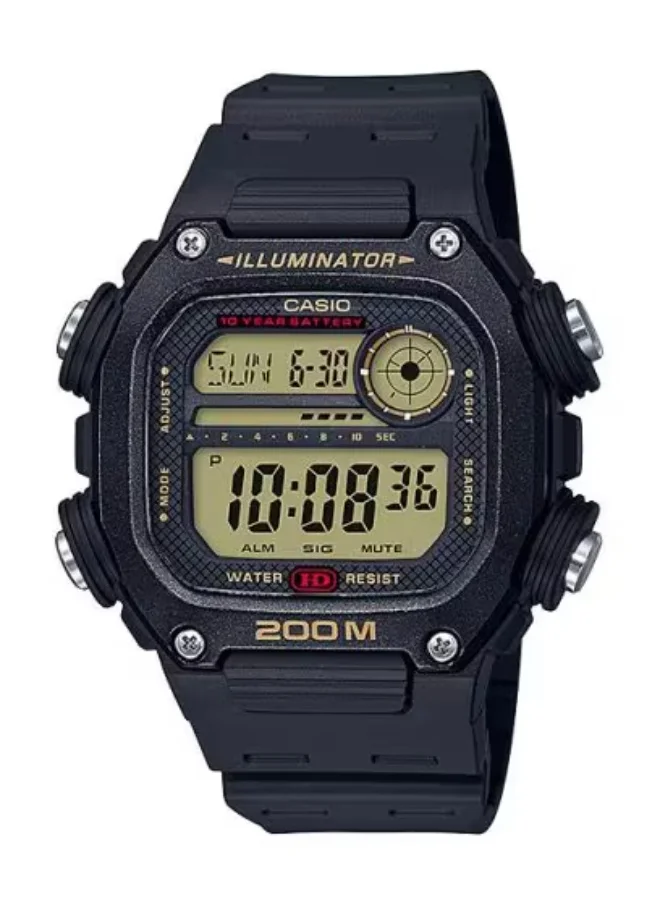 CASIO Men's Resin Digital Watch DW-291H-9AVDF - 50.4 mm