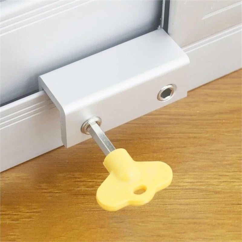 Type B Sliding Window Door Locks 8 PCS Adjustable Multiple Sizes - Image 3
