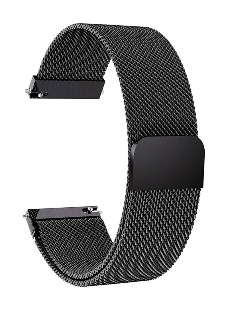 Next Store 22mm Stainless Steel Metal Strap Compatible with Samsung Galaxy Watch 3 45mm / Gear S3 / Huawei GT3 46mm / GT2E / GT2 Pro/Magic 2 46mm / Amazfit / GTR3 Magnetic Closure - Image 1
