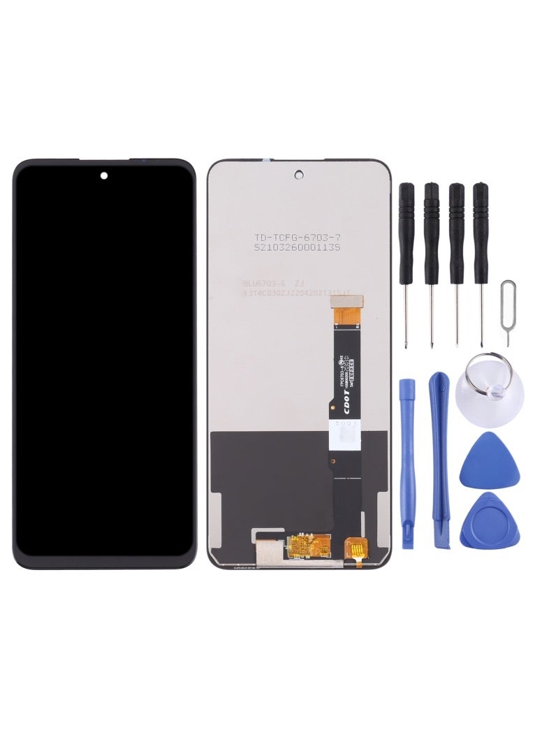 شاشة LCD مع وحدة التحويل الرقمي (ديجيتايزر) كاملة التركيب لهاتف TCL 20 5G – متوافقة مع الطرازات T781، T781K، T781H - Image 2