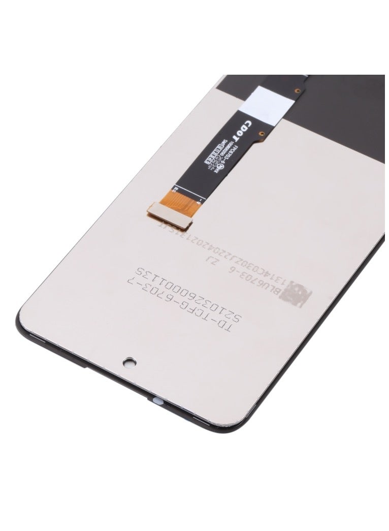 شاشة LCD مع وحدة التحويل الرقمي (ديجيتايزر) كاملة التركيب لهاتف TCL 20 5G – متوافقة مع الطرازات T781، T781K، T781H - Image 4