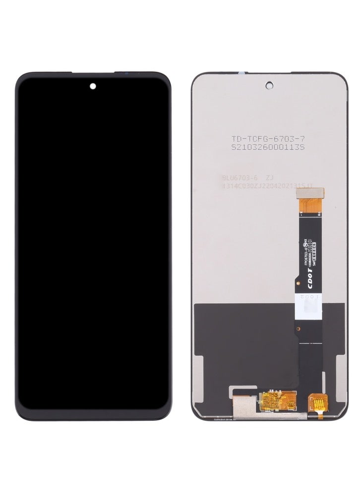 شاشة LCD مع وحدة التحويل الرقمي (ديجيتايزر) كاملة التركيب لهاتف TCL 20 5G – متوافقة مع الطرازات T781، T781K، T781H - Image 3