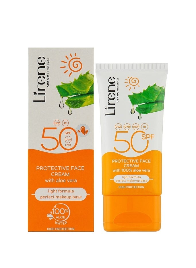 LIRENE - Lirene Dermoprogram (SPF50) Protective Face Cream 50ml - Image 1