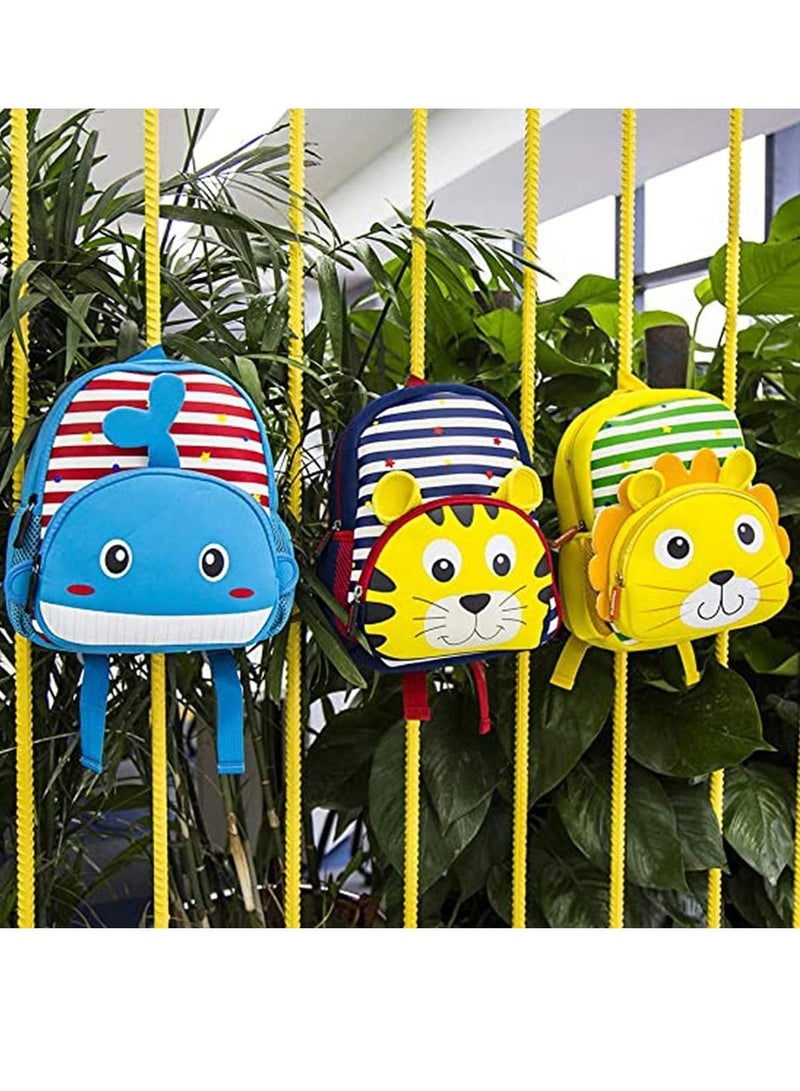 Y&D Toddler Backpack Waterproof Preschool 3D Cute Cartoon Neoprene Animal Mini Schoolbag for Kids 1-6 Years Boys Girls  - Image 5