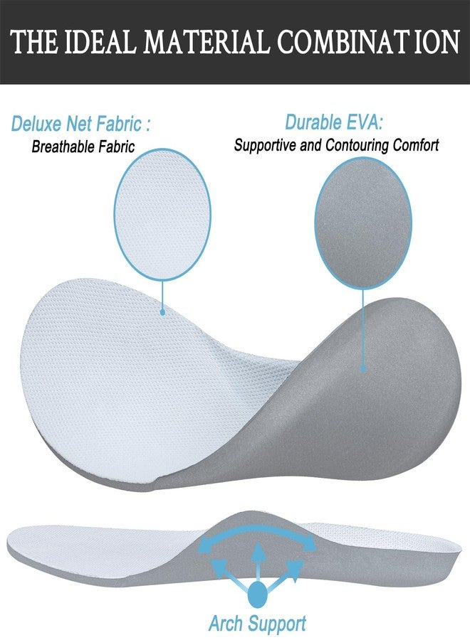 Endoto Insoles for Nike Air Force 1 / Jordan 4 / AJ4 Sneakers, Replacement EVA Inner Sole Inserts for Airforce One/for AF1 Men & Women Shoes(US Size:M9.5/W11 / EU Size:43) - Image 3