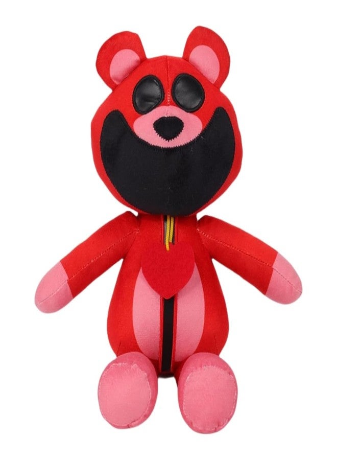 TechMax Solution Red Cute Big Smile Plush Toy Soft Stuffed Cartoon Animal Doll for Kids Hugging Gift Premium Plush Design 30 CM Style 1 - Image 2