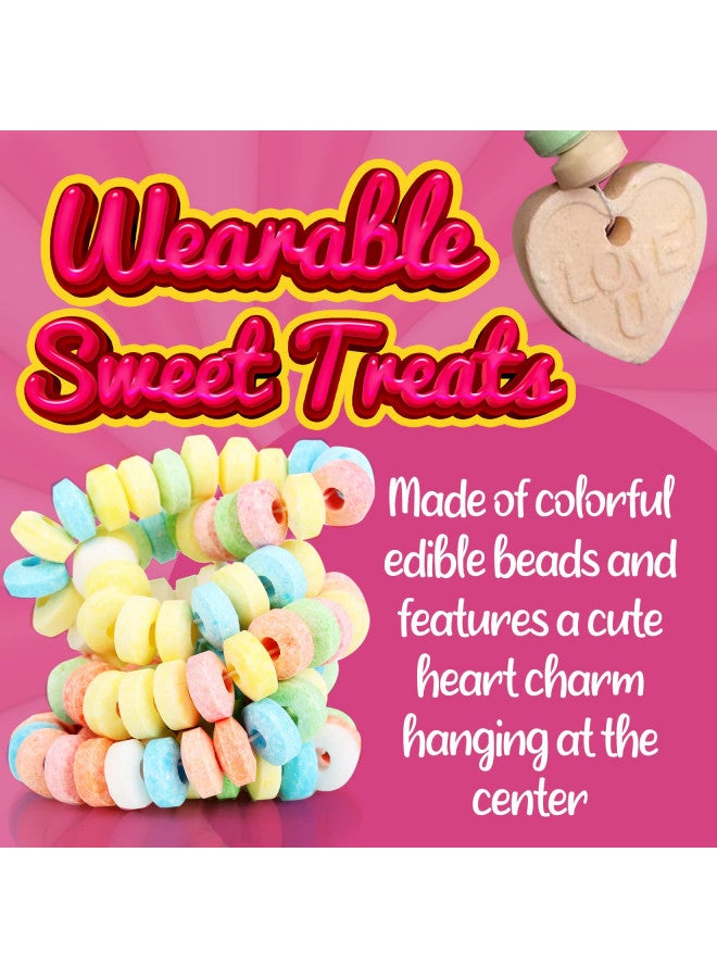 Fusion Select Color Candy Bracelet - Edible Candy Jewelry with Love Heart Charm - Sweet Treats for Kids Birthday, Party Favors, Pinata Filling - Individually Wrapped Fruit Flavor Snacks (1Box) - Image 4