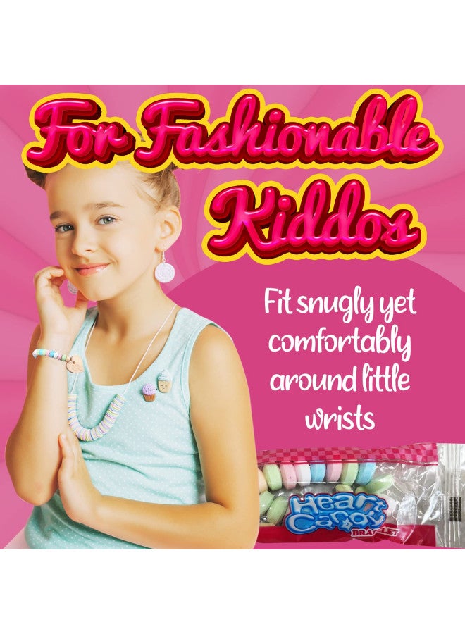 Fusion Select Color Candy Bracelet - Edible Candy Jewelry with Love Heart Charm - Sweet Treats for Kids Birthday, Party Favors, Pinata Filling - Individually Wrapped Fruit Flavor Snacks (1Box) - Image 3